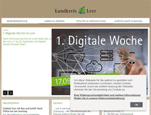 Tablet Screenshot of landkreis-leer.de